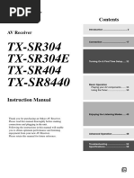 Manual Onkyo TX-SR304