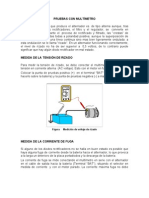 PRUEBAS CON MULTÍMETRO