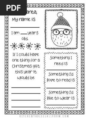 Santa letter templates