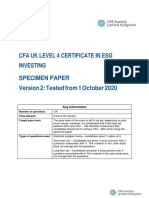 ESG Specimen Paper Version 2 - October 2020
