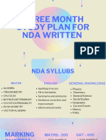4 Month Study Plan For Nda Written Exam