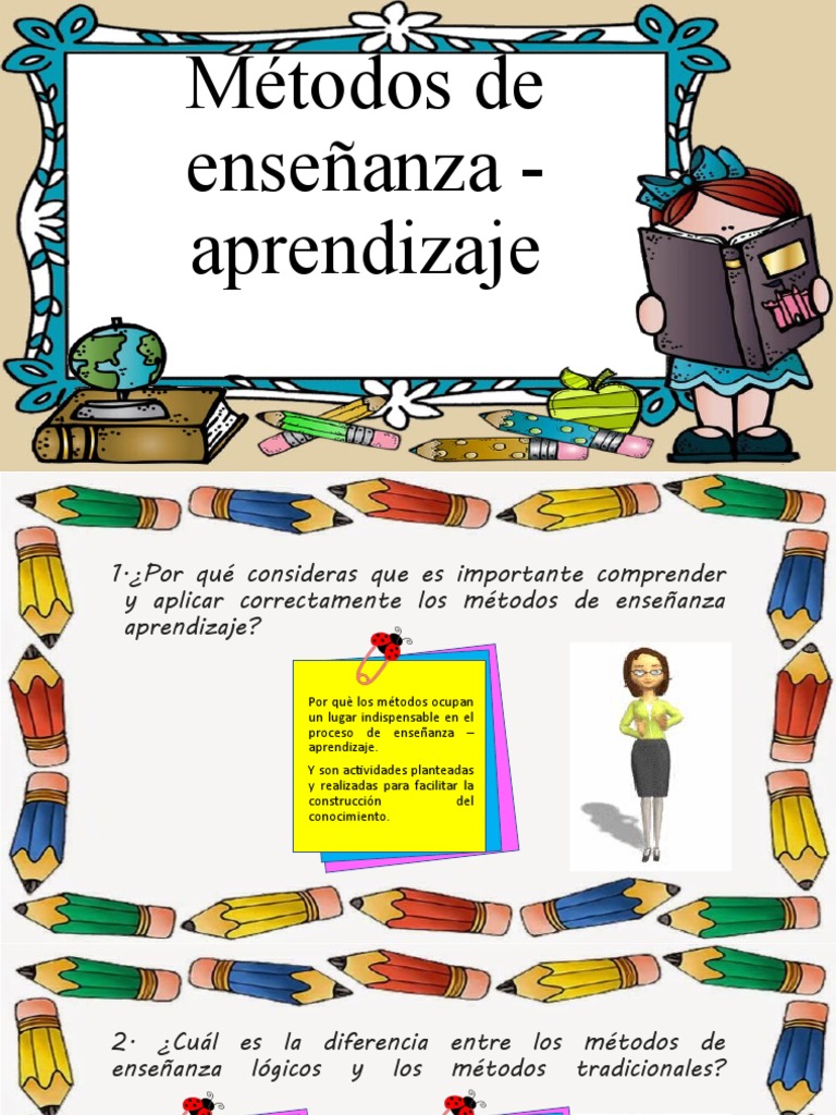 Métodos de Enseñanza y Aprendizaje | PDF | Crecimiento personal y ...