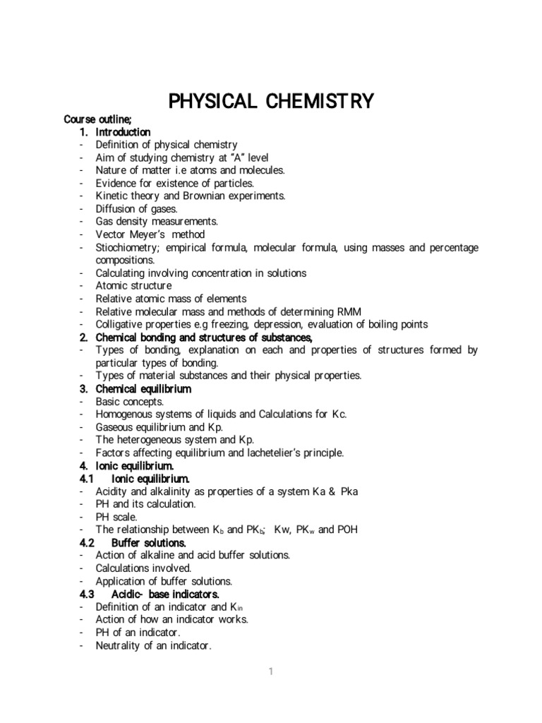 PHYSICAL CHEMISTRY STUDY GUIDE PDF visual data 6