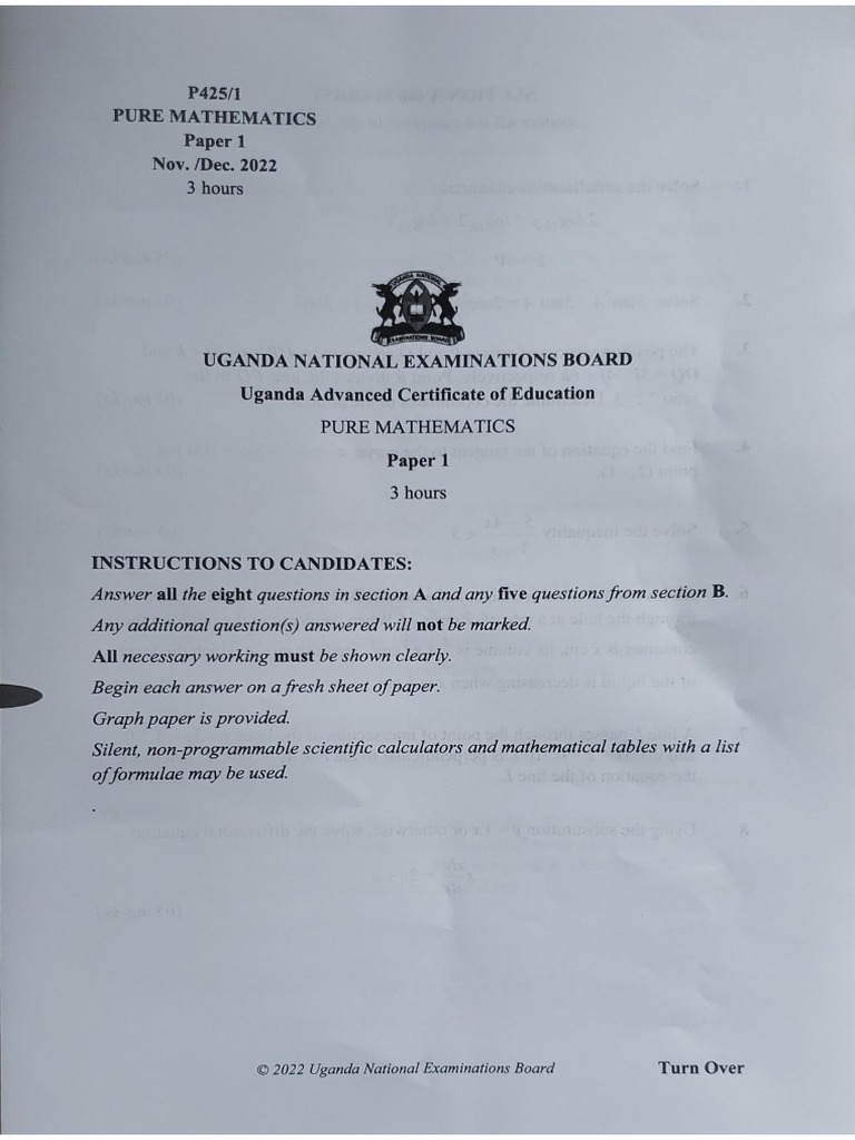 Uneb 2022 Pure Maths 221122 124113 PDF