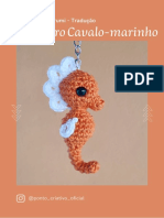 Receita Amigurumi Tradução: Chaveiro Cavalo-Marinho