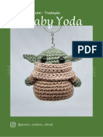 Receita Amigurumi: Chaveiro Baby Yoda