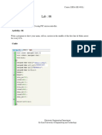 Embeded System and Design Lab 06