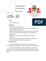 Informe 2 - Diodos, Rectificación y Filtros - Juan Vásquez - Sebastián Zambrano