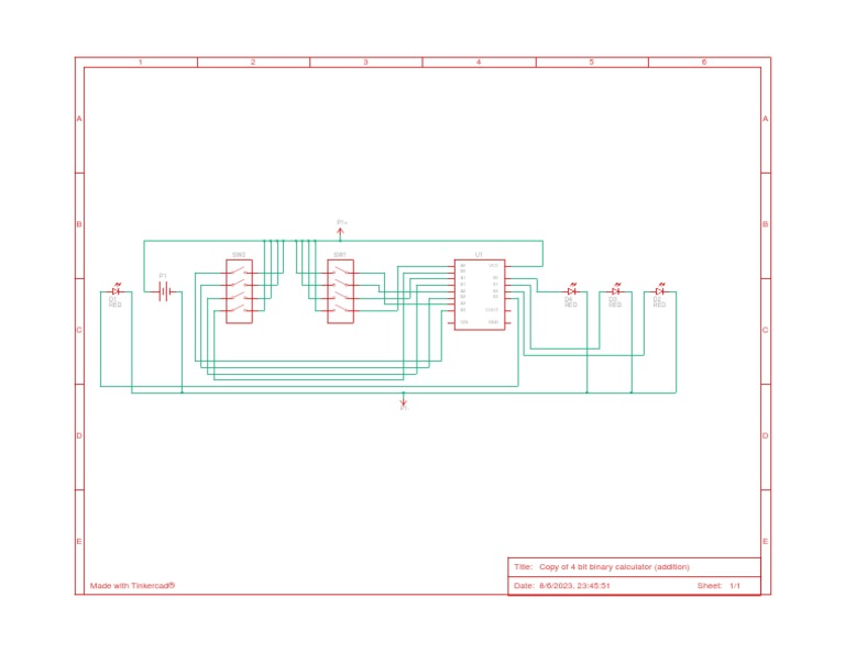 4 Bit Binary Calculator (Addition) | PDF
