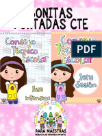 Bonitas Portadas para Organizar El CTE Recopiladas Por Materiales Educativos Maestras