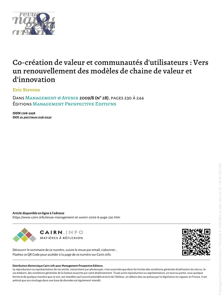 Co-création et innovation en communautés | PDF | Logiciel | Logiciel ...