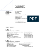 Test Preparation Contents 10th 6UNITS