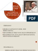 Mewartakan Kitab Suci Ala Paus Fransiskus