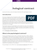 The Psycological Contract