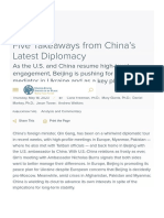 Five Takeaways From China's Latest Diplomacy United States Institute of Peace