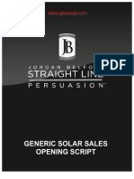6 Generic Solar Sales Opening Script