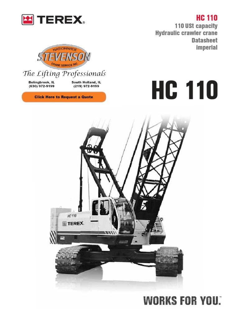 110-Ton-Terex HC 110 | PDF | Crane (Machine) | Mechanical Engineering