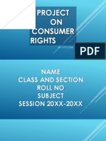 Project ON Consumer Rights: By:-NTY Zone