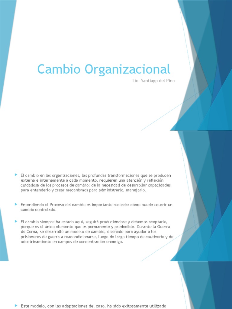 Estrategias para el Cambio Organizacional | PDF | Comportamiento ...