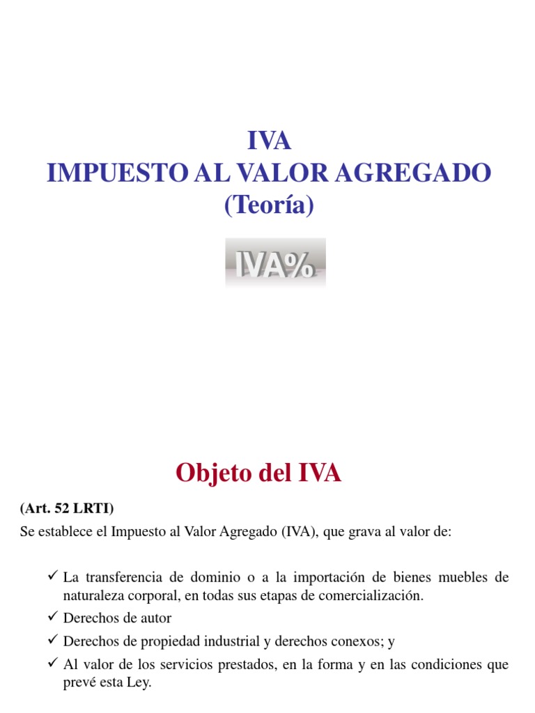 Material de Impuesto Al Valor Agregado | PDF | Impuestos | Impuesto al ...