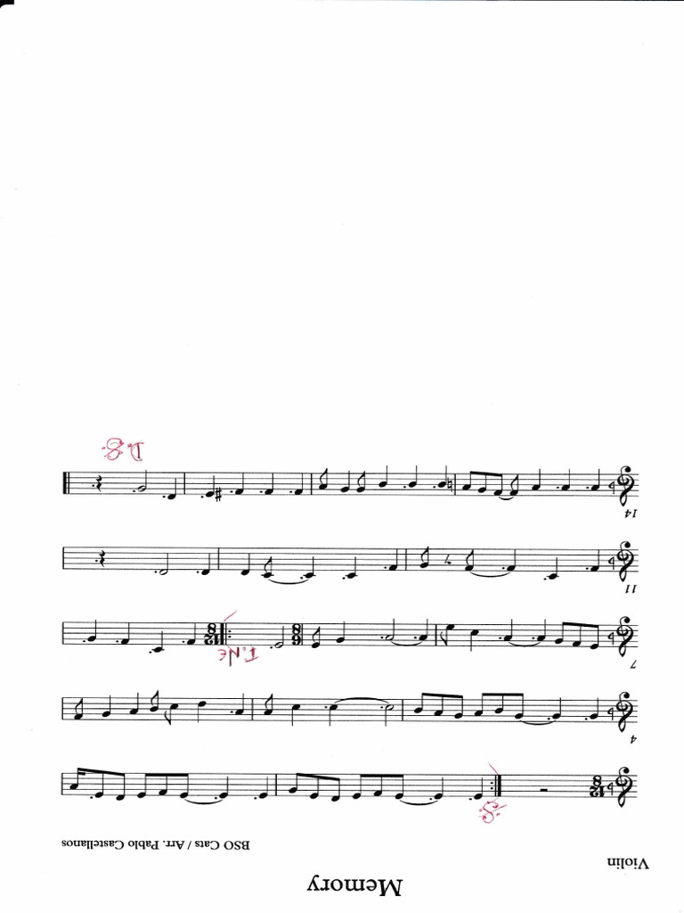 Cats Violin I PDF