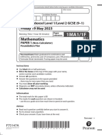 01a 1MA1 1F May 2023 Examination Paper (PDF) - 1