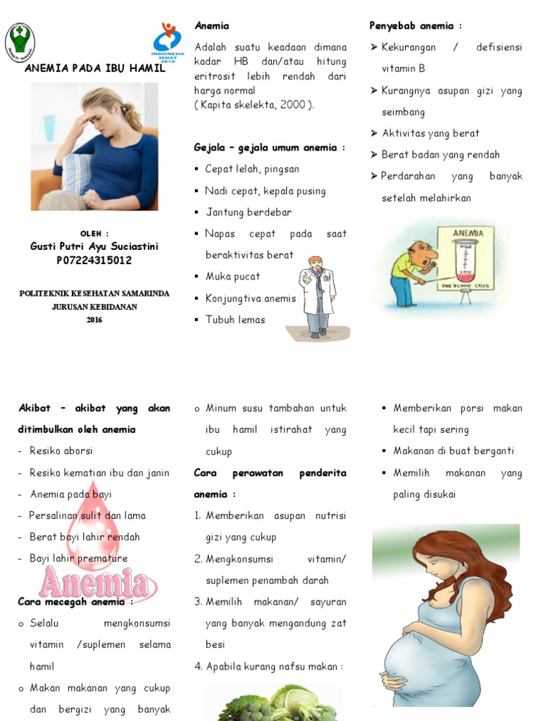 Leaflet Anemia | PDF