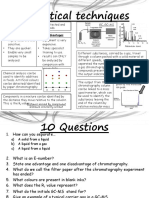 Analytical Techniques GCSE Review and 10Qs