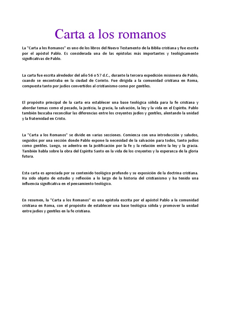 carta a los romanos 12 9 17