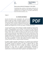 Textos Informativos para Prueba de Lenguaje Del 01-06