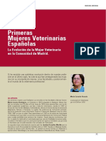 Primeras Mujeres Veterinarias Españolas
