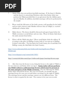 Nikah procedure