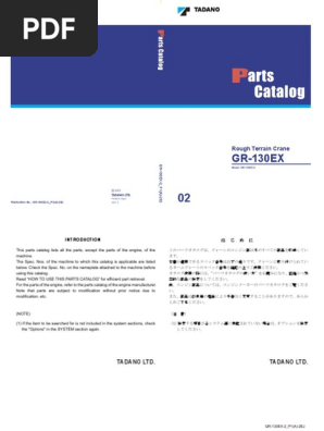 Manual Parts-Gr-130 | PDF