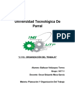 2.1 R.I. Organización Del Trabajo