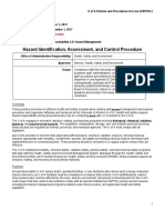 Hazard Identification Assessment Control Procedure