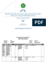 Kisi-Kisi Soal PTS 78-2 2020-2021