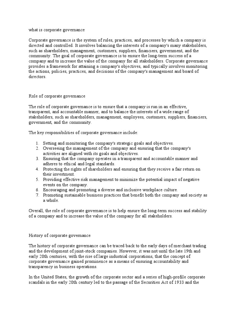 what-is-corporate-governance-pdf-corporate-governance-governance