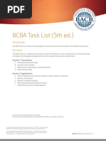 BCBA Task List 5th Ed 200818