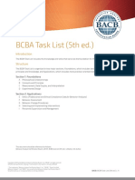 BCBA Task List 5th Ed 200818