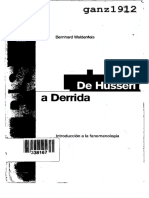 Waldenfels, Bernhard - de Husserl A Derrida (Ocr) (Por Ganz1912)