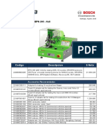 Banco de Pruebas Bosch EPS 205, FULL, Agosto 2020