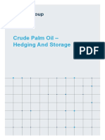 Crude Palm Oil Hedging and Storage