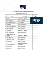 Daftar Kehadiran Peserta Workshop Jurnalistik