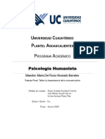 Trabajo Final - Psicología Humanista