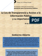 La Ley de Transparencia y Acceso A La IP y Su Importancia