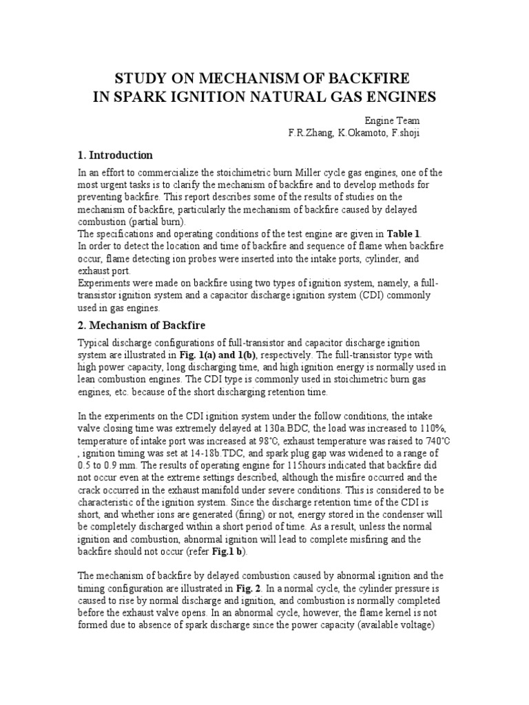 Backfire PDF Ignition System Combustion