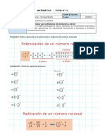 Ficha 11 - Potenciacion y Radicacion en Q