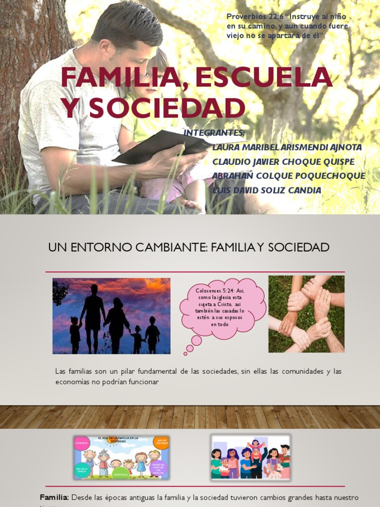 Familia, Escuela y Sociedad: Cambios y Retos | PDF | Familia | Sociedad