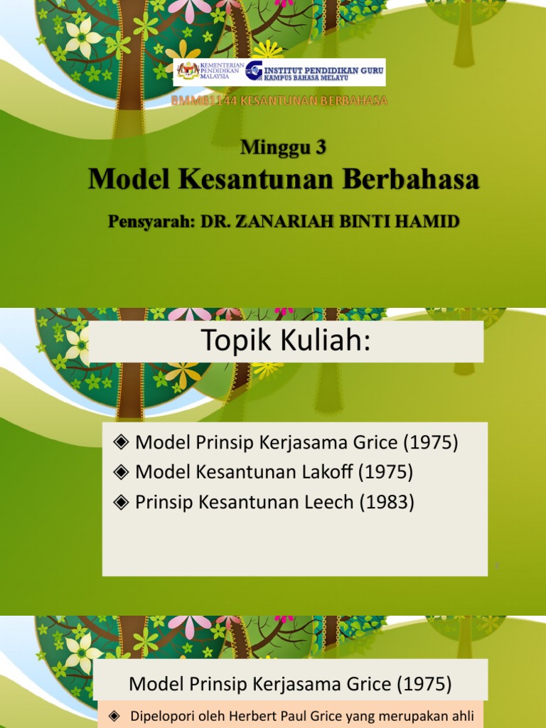 M2 Model Kesantunan | PDF