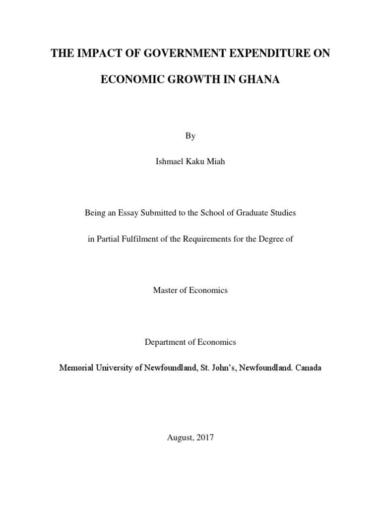 Government Spending and Ghana's Growth | PDF | Economic Growth ...